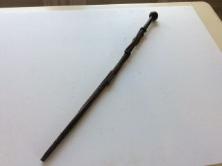 Old Antique South African Zulu Walking Stick Cane Club With Snake No Sword