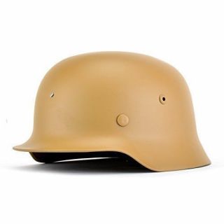 Ww2 German M35 Helmet Steel Wh Army M1935 Stahlhelm Leather Liner Tan