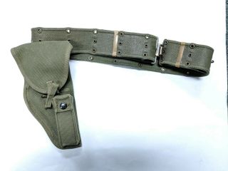 Canadian Forces 51 Pattern Web Belt And Holster
