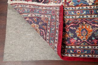 Vintage Hand - Knotted Floral RED 9x12 Kashmar Persian Oriental Area Rug Wool 9