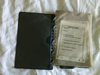 US Air Force Flight Crew Checklist Book Water Resistant Infantry Checklis 5 Ring 3