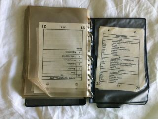 US Air Force Flight Crew Checklist Book Water Resistant Infantry Checklis 5 Ring 4