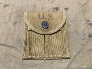 16h Wwii Us M1 Carbine Rifle Butt Stock Ammo Pouch - Od 3