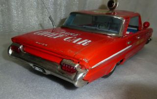 Vintage toy T.  N.  Fire chief car friction no.  one.  Made in Japan in the 1950s 11