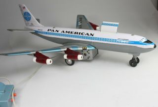 Marx Toys - Rare Tin Toy - Jet Cargo Plane - Pan American - Boxed - Japan - 1960s