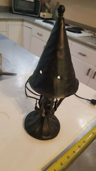 Arts And Crafts Cottage Tudor 1920s Small Table Lamp Cast Wrought Iron
