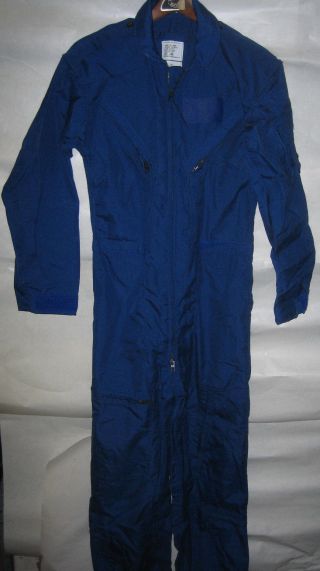 Cwu - 73/p 34r Same As Cwu - 27/p Except Blue Fire Retardant Coveralls Nwt