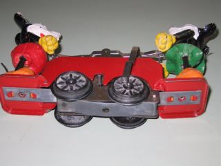 Lionel Mickey Mouse hand car,  prewar Walt Disney old toy windup, 3