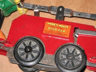 Lionel Mickey Mouse hand car,  prewar Walt Disney old toy windup, 9