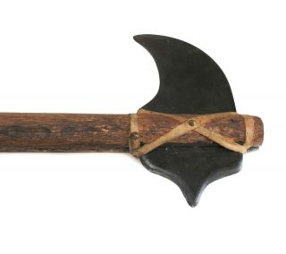 Native American Tomahawk 18 - 19th? Century,  beak form Iron Ax blade,  wood handle 3