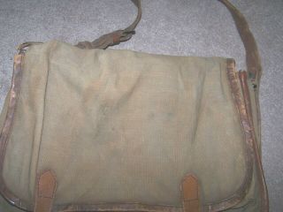 WW 1 rare US Army ID ' ed musette type bag,  321St MG Battalion,  Company C 5