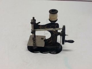 Antique Germany Child ' s Hand Crank Pressed Steel Sewing Machine,  DRGM Bavaria 2