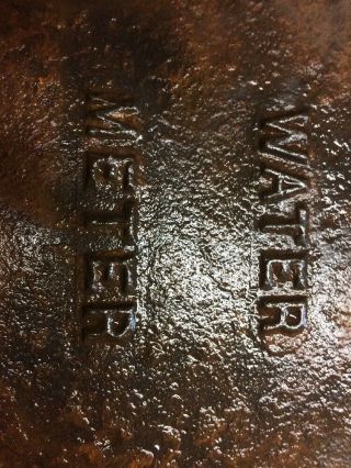 MUELLER CO.  Cast Iron Lids From Water Meter Decatur Illinois Rust Patina 11