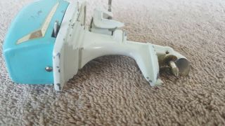 Extremely Rare K&O Scott Atwater Light Blue 1958 Cyclone Toy Outboard Motor 22HP 4