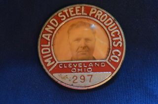 Midland Steel Products Co. ,  Cleveland,  Ohio,  Wwii Employee Badge