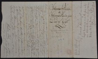 1803 Herkimer York Document Land Deed Rev War Vets Kaufman Kelller Van Slyck 4