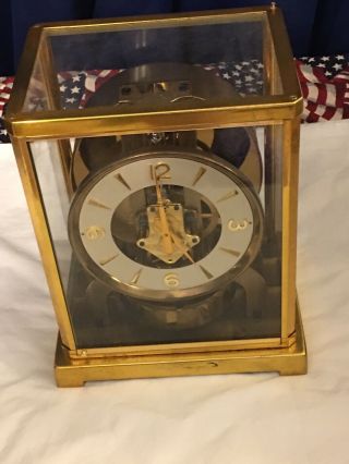 Jaeger Lecoultre Atmos Mantle Clock Ser.  77333 Switzerland Estate Find