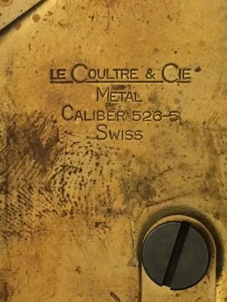 Jaeger LeCoultre Atmos Mantle Clock Ser.  77333 Switzerland Estate Find 8