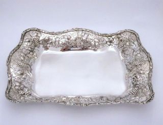 Baltimore Repousse Sterling Silver Large Oblong Tray by A.  G.  Schultz & Co.  C1900 4