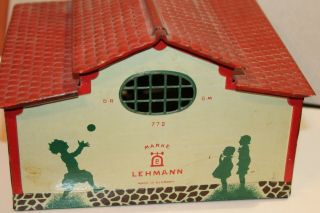 VINTAGE 1920 ' S 772 LEHMANN TIN TWO CAR GARAGE 3