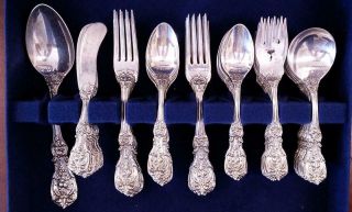 Francis I Reed,  Barton Service for 12 Sterling Silver 85 piece 3
