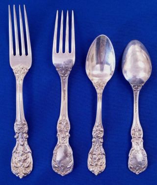 Francis I Reed,  Barton Service for 12 Sterling Silver 85 piece 6