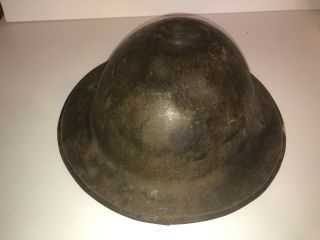 Ww1 Us Doughboy Helmet With Liner And Chin Strap