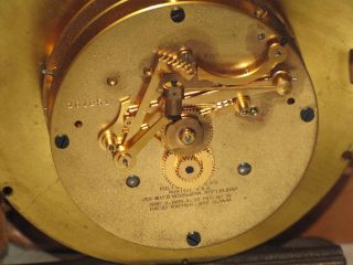 CHELSEA ANTIQUE SHIPS BELL CLOCK COMMODORE MODEL 6 IN DIAL 1924 5