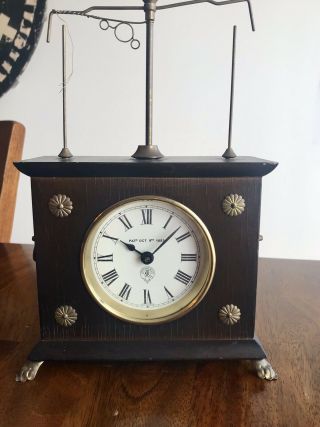 Horolovar Ignatz Flying Pendulum Clock Vintage " Craziest Clock In The World "