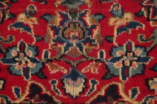 Antique Traditional Floral Persian Area Rug Oriental Hand - Knotted RED Wool 10x13 11
