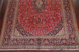 Antique Traditional Floral Persian Area Rug Oriental Hand - Knotted RED Wool 10x13 5