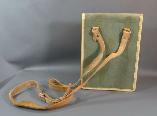 1943 WWII German Army Wehrmacht Officer Military Dispatch Map Case Shoulder Bag 3
