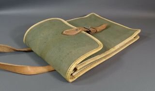 1943 WWII German Army Wehrmacht Officer Military Dispatch Map Case Shoulder Bag 7