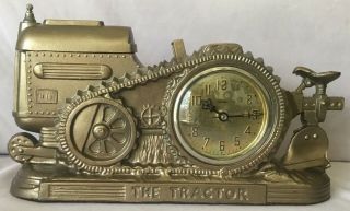 United Clock Company " The Tractor " Mantel Clock