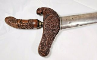 2 Antique Madura Magic Kris Swords Javanese Indonesian Art Naga Dragon and Snake 6