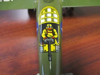 VINTAGE MARX TIN LITHO WIND UP WW II U.  S.  ARMY BOMBER PLANE 5