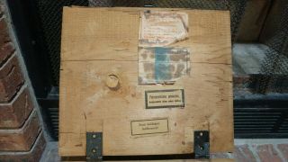 WWII German Ammunition Box with labels,  appears to be shipped back by GI 12