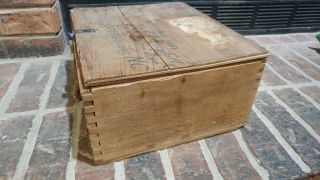 WWII German Ammunition Box with labels,  appears to be shipped back by GI 7