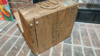 WWII German Ammunition Box with labels,  appears to be shipped back by GI 9