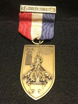 Post Wwi Us National Match - Dogs Of War Medal Us Army Navy Marine Corps 1939