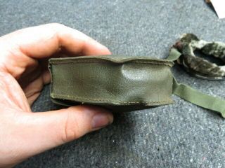 KOREAN WAR US ARMY MOUNTAIN TROOPS SKI GOGGLES W/ 1951 DATED POUCH & SPARE LENSE 10