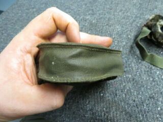 KOREAN WAR US ARMY MOUNTAIN TROOPS SKI GOGGLES W/ 1951 DATED POUCH & SPARE LENSE 11
