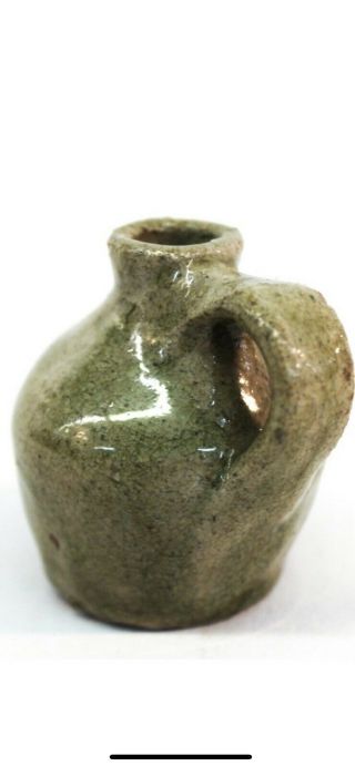 Edgefield Pottery Alkaline Glazed (RARE) Small Attr.  Landrum Jug 11