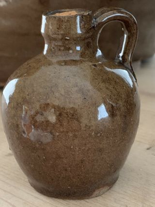 Edgefield Pottery Alkaline Glazed (RARE) Small Attr.  Landrum Jug 3
