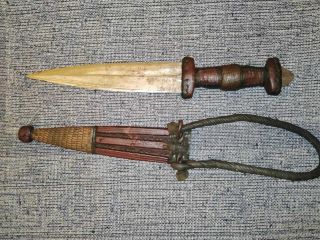 Antique Rare 18th Century Turkish Ottoman Empire Dagger Islamic Sword Scabbard
