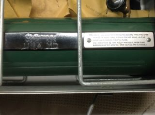 Vintage Coleman Model 523 2 Burner USA MD Army Gas Stove,  Orig Box & lExtras 8