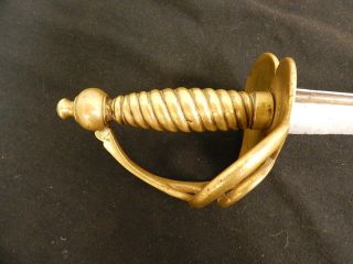 English Us Revolutionary War Grenadier Hanger Sword Rare
