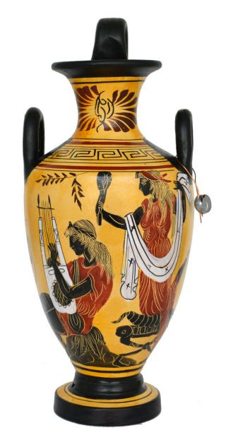 Goddess Aphrodite - Apollo - Poseidon Oinochoe Amphora Vase Pottery Mythology