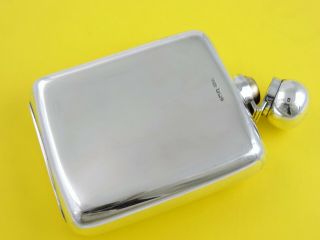 Fine Quality Silver Hip Flask,  Sheffield 1901 James Dixon Spirit Cup Whisky Gin