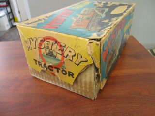 VINTAGE HANDY HANK BATTERY OPERATED TIN LITHO MYSTERY TRACTOR MADE IN JAPAN TN 3
